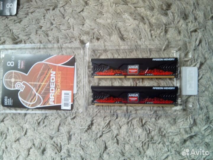 Оперативка AMD radeon с радиаторами DDR-3