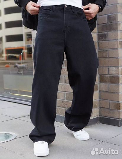 Джинсы широкие трубы багги y2k