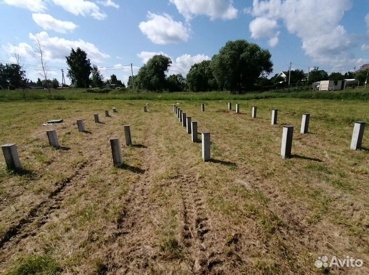 Забивные жб сваи/ Монтаж железобетонных свай