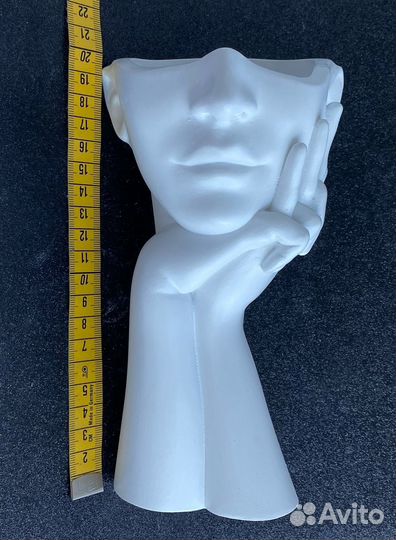 Ваза кашпо,гипсовая. Декоративная