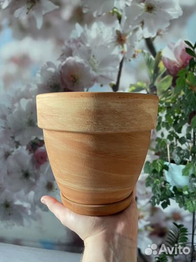 Керамические горшки для цветов бу