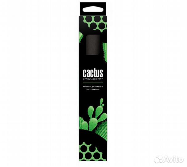 Коврик для мыши Cactus CS-MP-D01M, 300x250x3мм