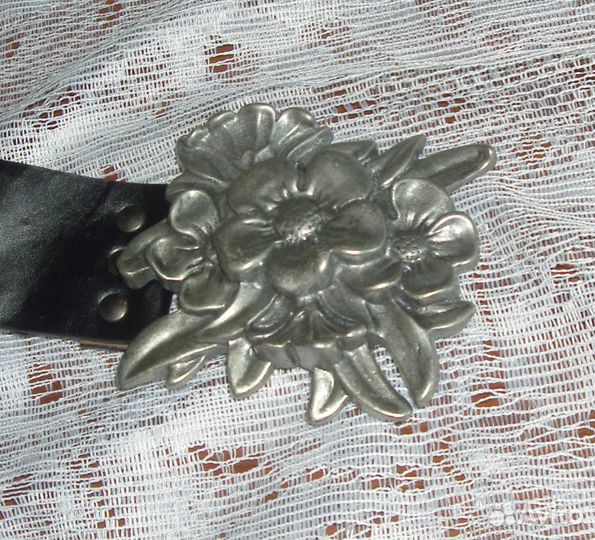 Пряга для ремня пряжка бохо хиппи металл цветы