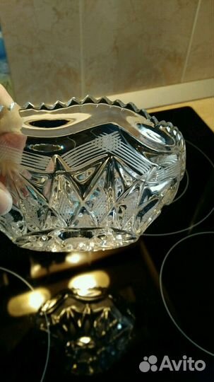 Хрустальная конфетница(салатница)