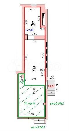 Торговая площадь, 30 м²