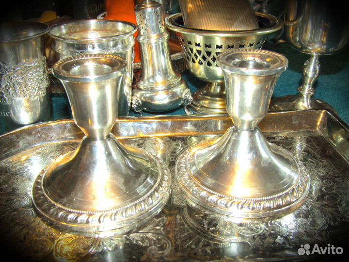 Подсвечники.Серебряные.США.Винтажные