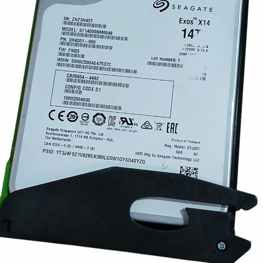 [CA05954-4492] Жесткий Диск Seagate 2h4201-090 14tb Sas 3,5" Hdd