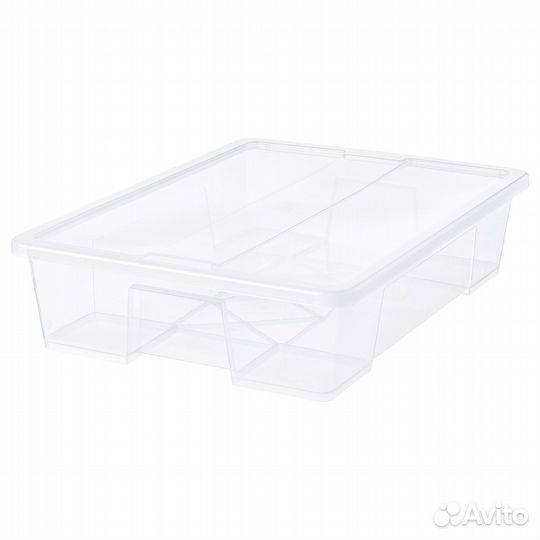 Контейнеры с крышкой икеа самла (новые), 55л 4 шт