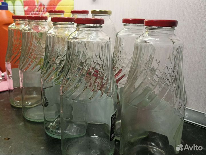 Стеклянная бутылка 1 л