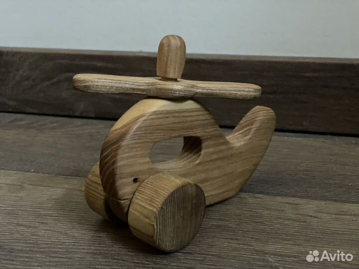 Деревянная игрушка вертолёт-кит