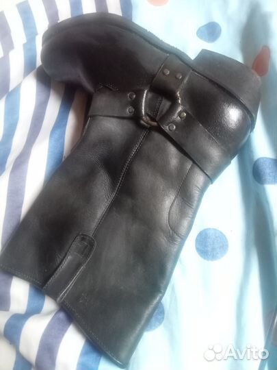 Мотосапоги кожаные размер 44 45 новые