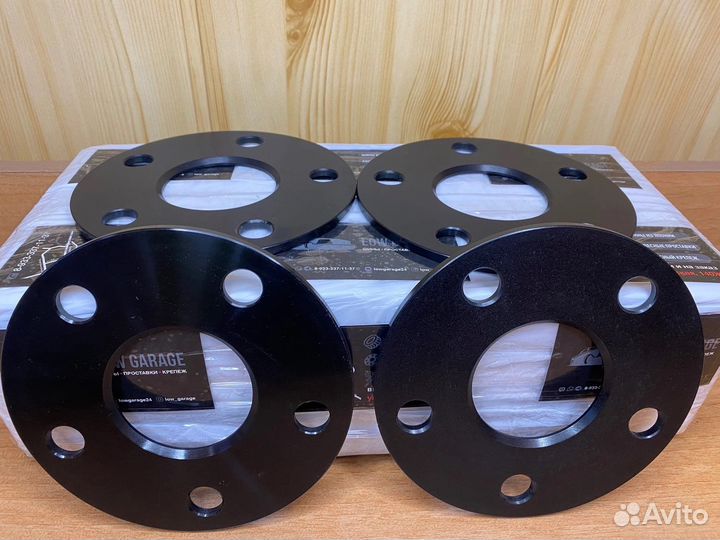 Проставки 5х112 5мм цо66.6 черные сквозные