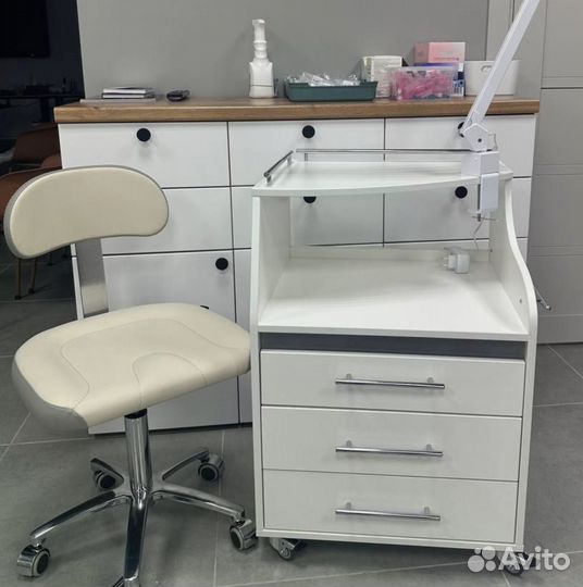 Косметологическая тумба спейс с уф блоком