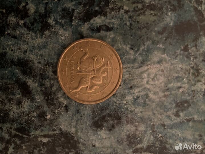 Монета lietuva 2015