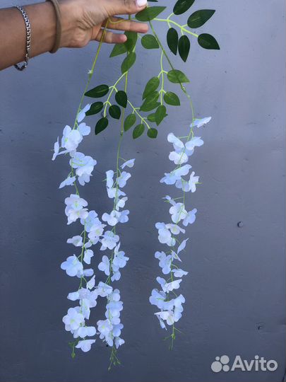 Глициния искусственная белая б/у