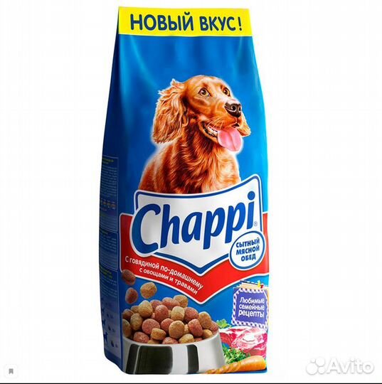 Корм для собак chappi 15 кг