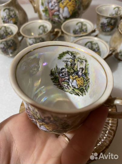 Сервиз кофейный антикварный george V на 6 персон