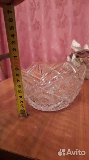 Салатник ваза конфетница хрусталь