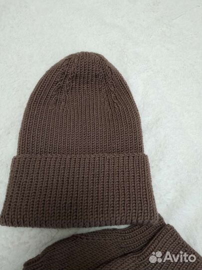 Шапка луковка + митенки