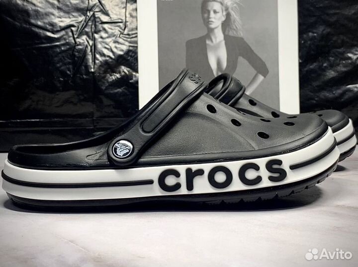 Crocs сабо черные 41-45