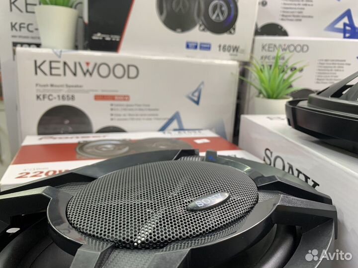 Автомобильные колонки Kenwood, Pioneer (новые)