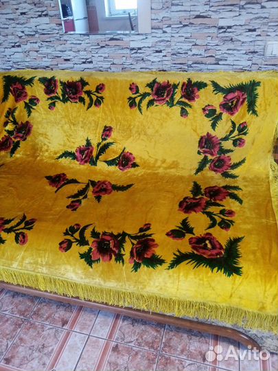 Покрывало плюшевое СССР