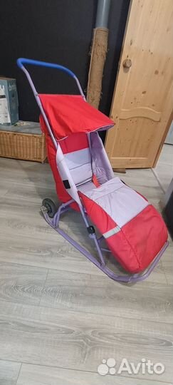 Детские санки с колесами