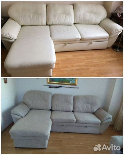 Перетяжка и замена обивки стульев / банкеток