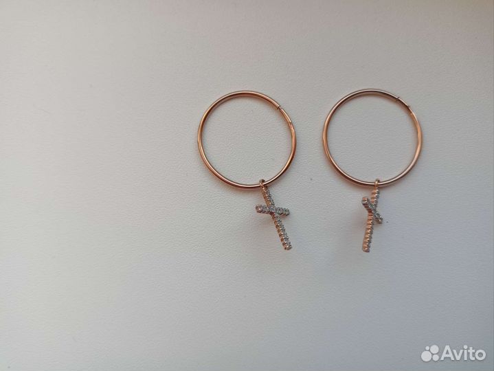 Золотые серьги конго 585 пробы