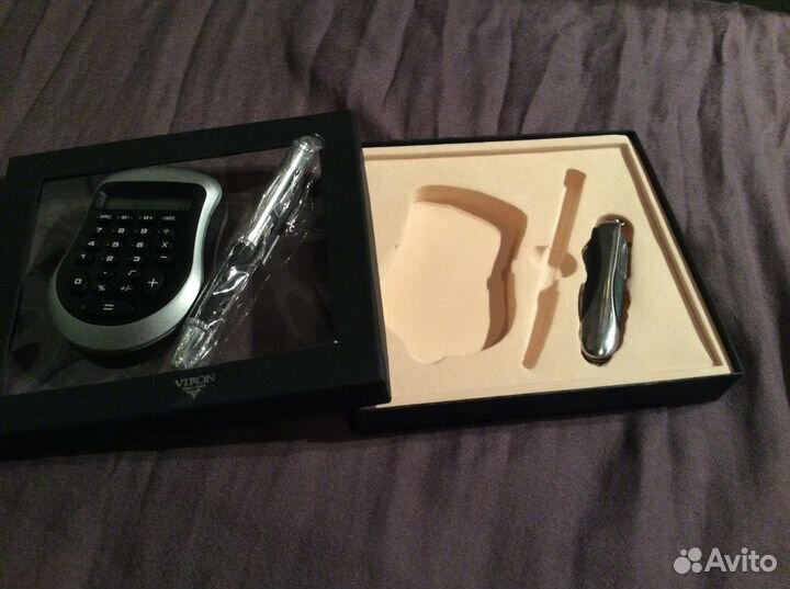 Комплект viron- калькулятор, ручка, новый
