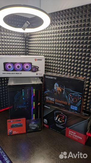 Игровой пк на Intel Core i5-12400F+RX 7600 Phantom