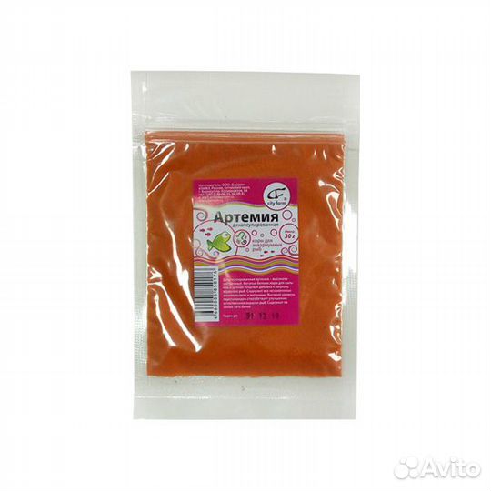 Корм замороженный и сухой для аквариумных рыбок