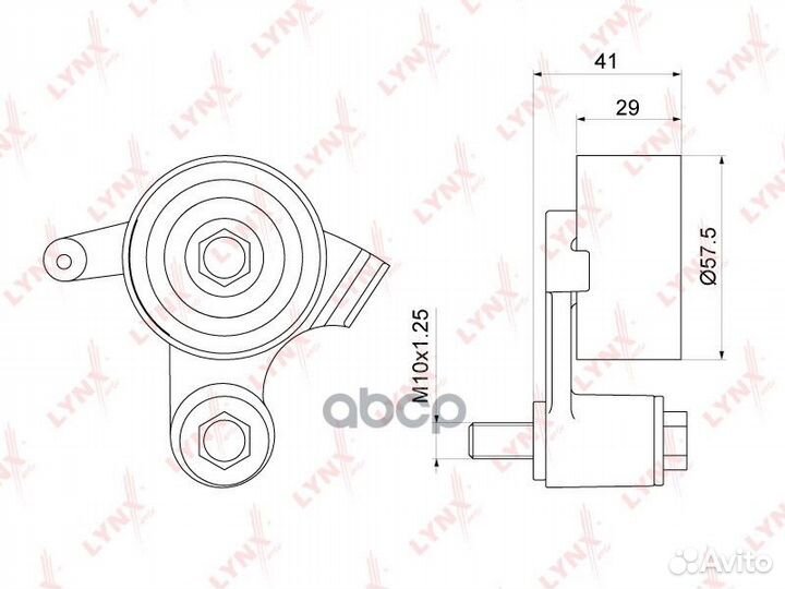 Ролик натяжной ремня грм PB1152 lynxauto