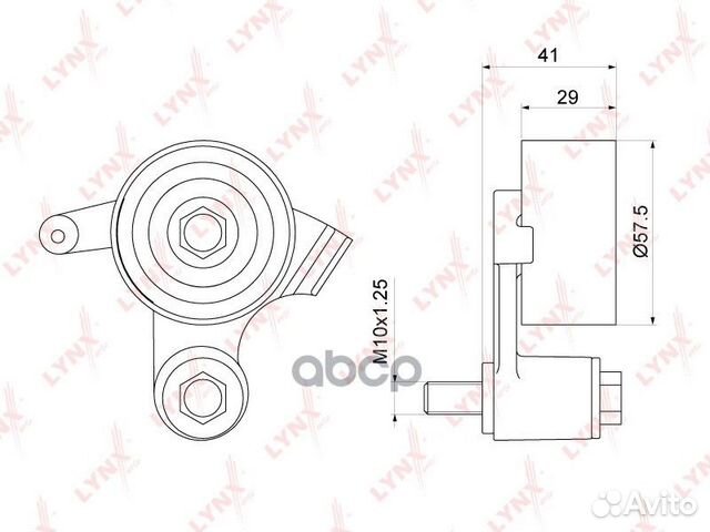 Ролик натяжной ремня грм PB1152 lynxauto
