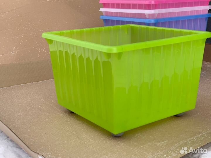 Контейнер на колесах Вессла. Зеленый. Новый IKEA