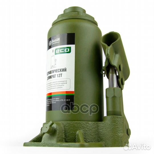 Бак.70018 домкрат бутылочный ECO 12 тонн бак.7