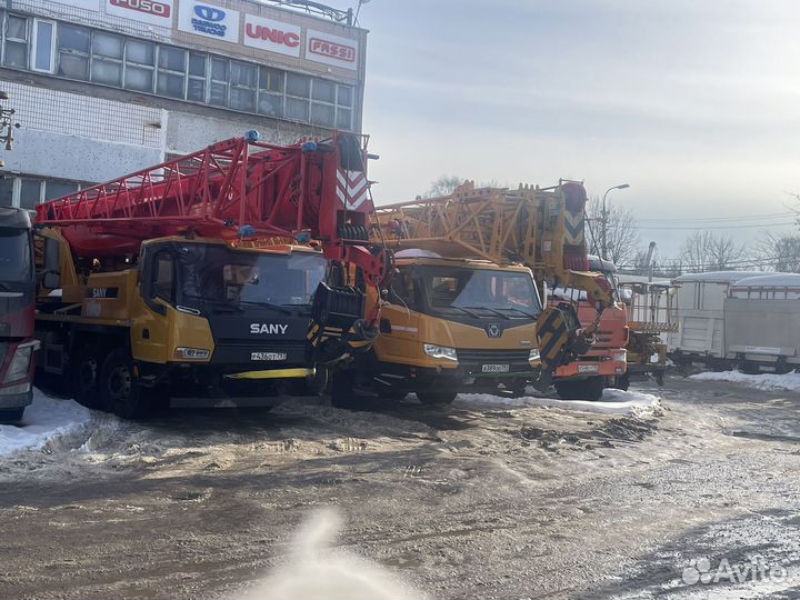 Аренда и услуги автокрана, 55 т, 46 м, с гуськом 16 м