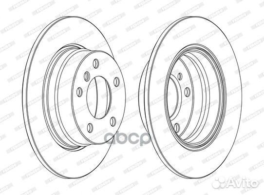 Диск тормозной зад Ferodo DDF1303C DDF1303C Ferodo