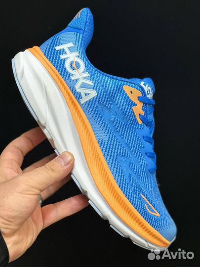 Hoka clifton 8 беговые голубые разм. 41