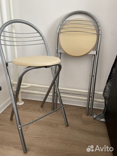 Стулья складные барные 2шт