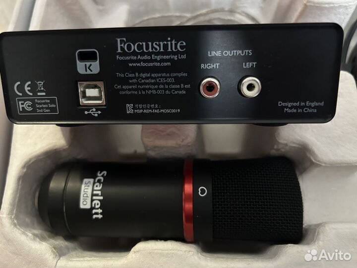 Focusrite Scarlett Solo Studio 2ND GEN Набор