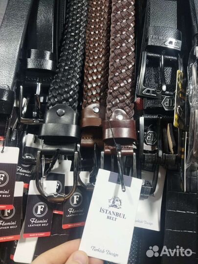 Мужской кожаный ремень