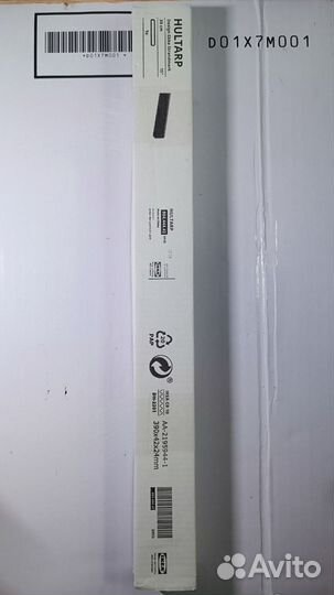 Hultarp магнитная планка, 38 см, черный