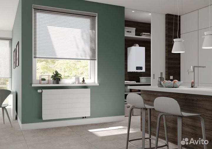 Настенный газовый котёл E.C.A. Gerda + Дымоход