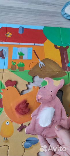 Развивающий пазл-гигант тактильный