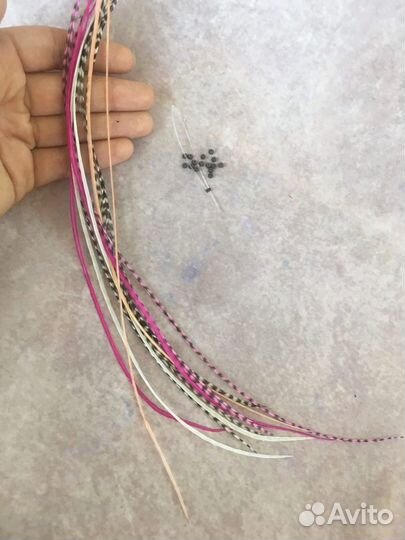 Набор перьев гризли для наращивания