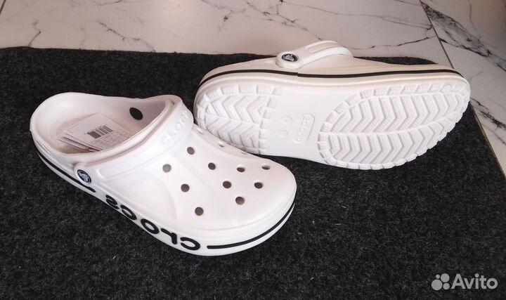 Сабо crocs белые
