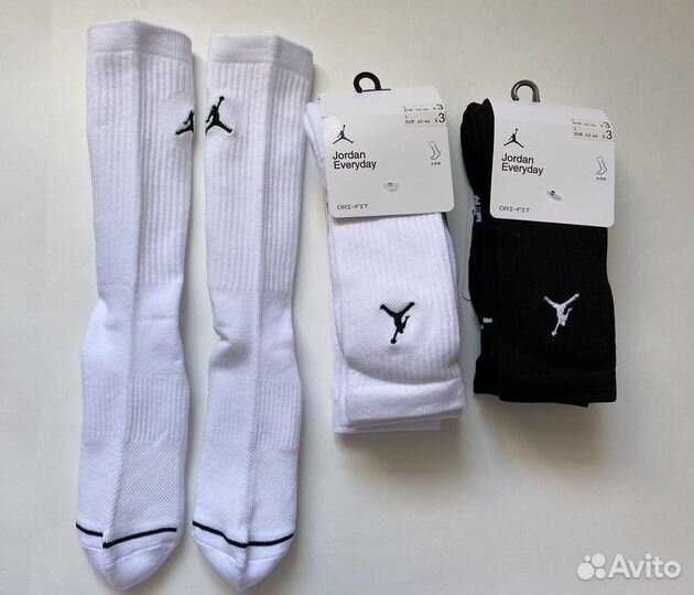 Носки Jordan (черные,белые)