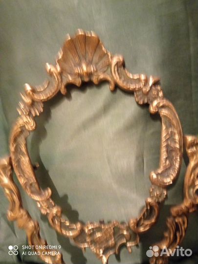 Винтаж бронза рама зеркало псише бу