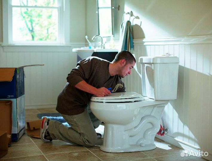 Замена и установка унитаза под ключ